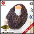 Fashion Solid Color Crumple Faux Fur Scarf